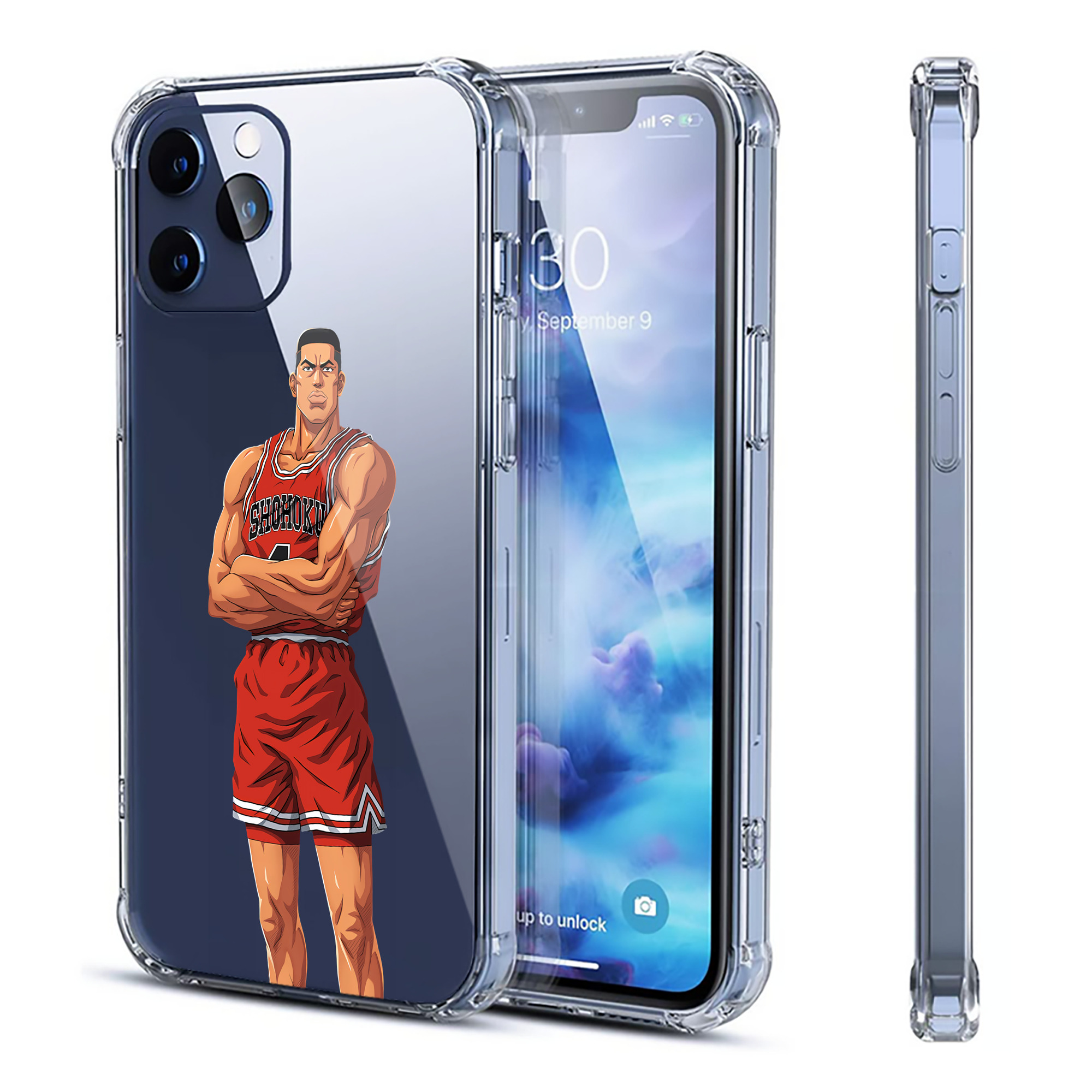 （画像用） SLAM DUNK／スラムダンク 【iPhone 12シリーズ対応】透明スマホケース（クリアソフトケース）